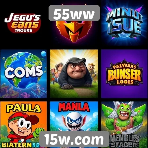 Análise do catálogo de jogos disponíveis no site 55ww